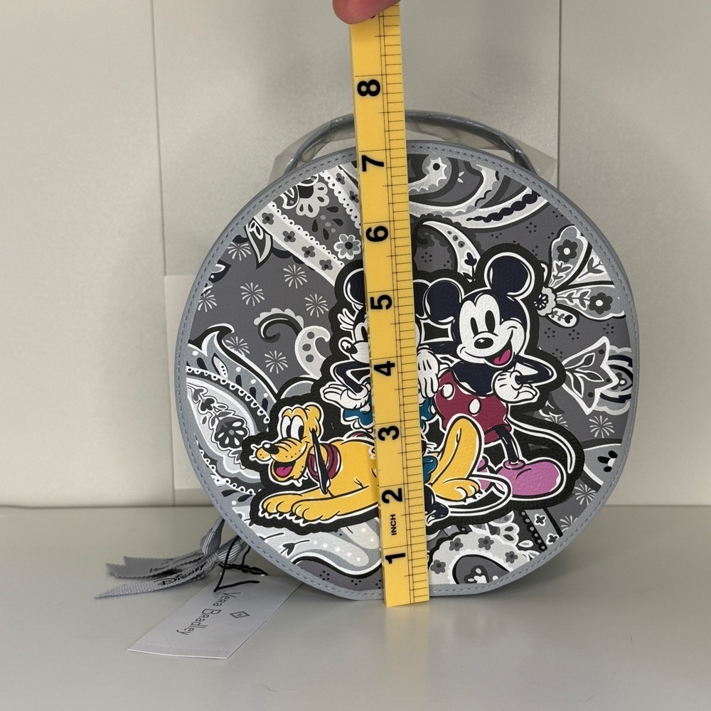 Vera Bradley Disney Whimsy Cosmetic Case in the Mickey Mouse Piccadilly Paisley - Picture 7 of 11
